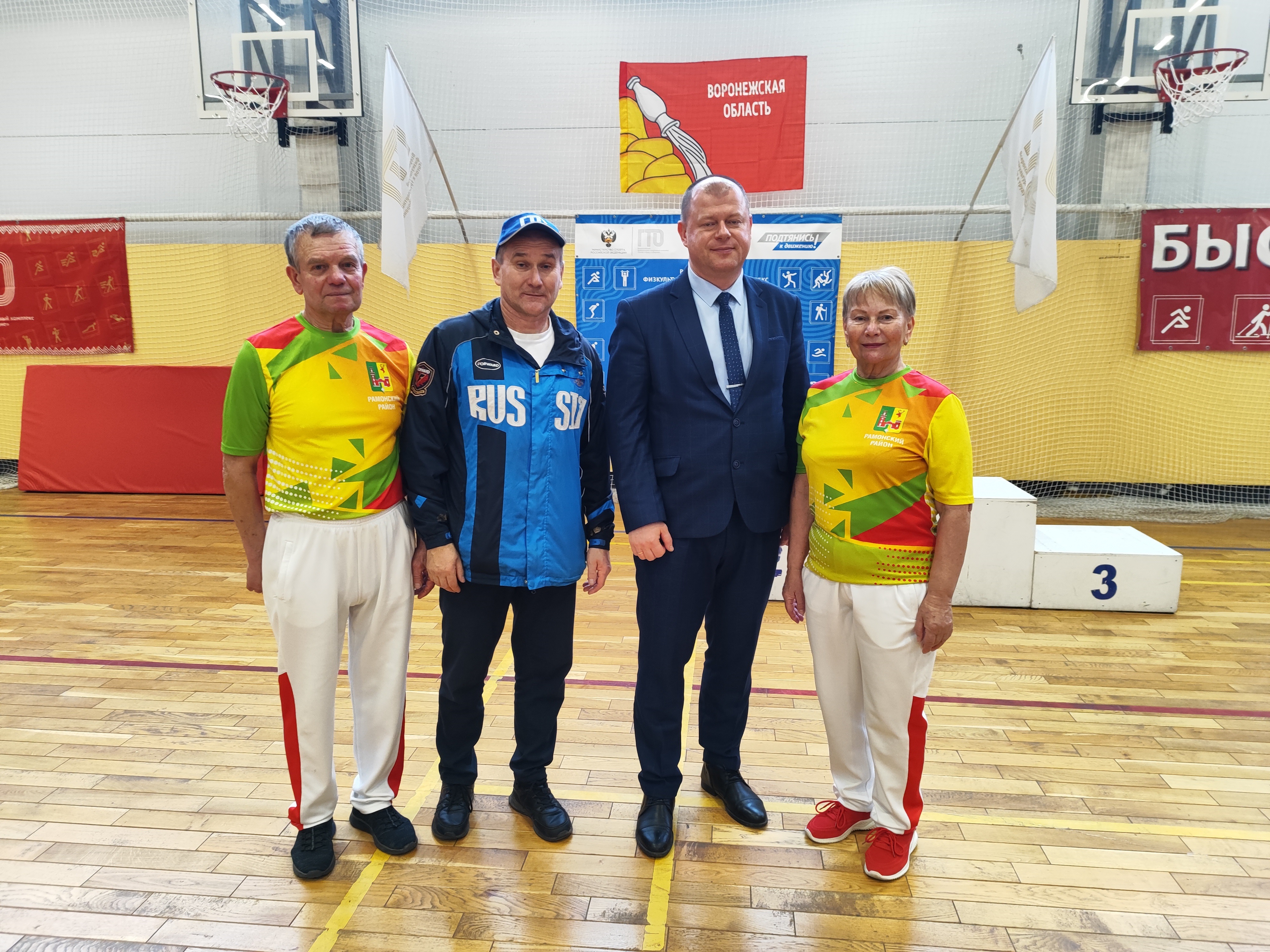 Команда пенсионеров Рамонского района-победитель финального этапа Фестиваля ГТО 2025 года.